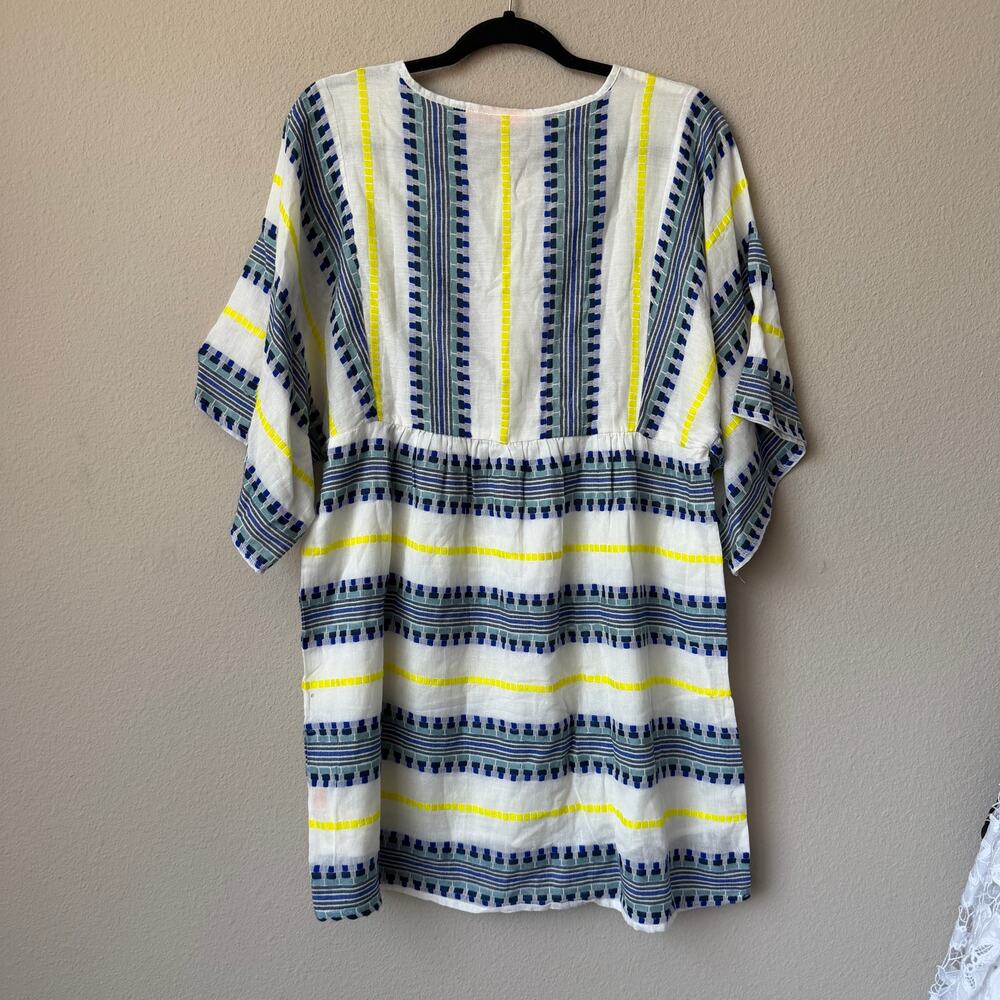 Oliphant White Multi Embroidered Cotton Blend Mini Dress Size XS - Picture 3 of 6